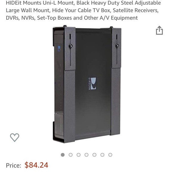 HIDEit Mounts Uni-L Mount, Black Heavy Duty Steel Adjustable - Picture 5 of 8